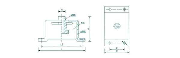 BE-15橡膠減震器結(jié)構(gòu)圖