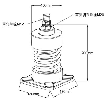 JL型彈簧減振器結(jié)構圖